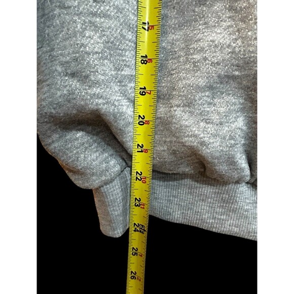 Vtg Active Elements Women's Button-Up Sweatshirt Jacket Med Gray Lined Pockets - Picture 10 of 12